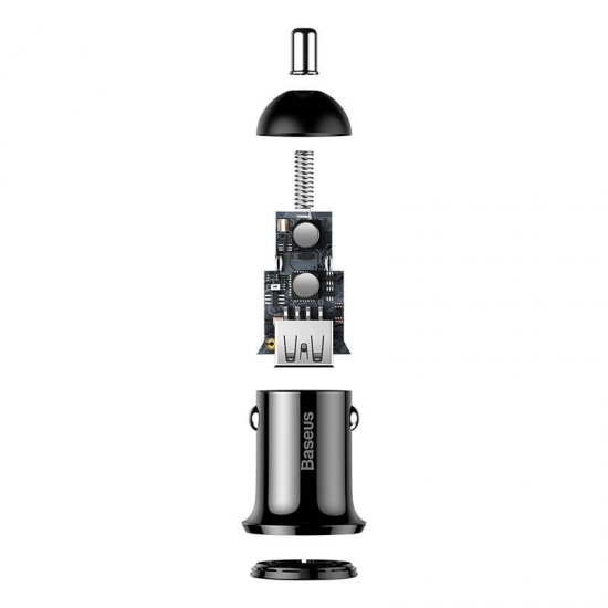 Φορτιστής Αυτοκινήτου Baseus Grain Pro 2xUSB 4.8A (Μαύρο) Φορτιστής Αυτοκινήτου Baseus Grain Pro 2xUSB 4.8A (Μαύρο)