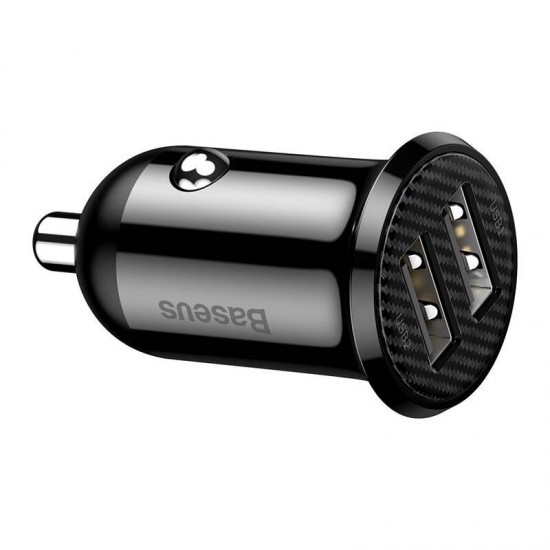 Φορτιστής Αυτοκινήτου Baseus Grain Pro 2xUSB 4.8A (Μαύρο) Φορτιστής Αυτοκινήτου Baseus Grain Pro 2xUSB 4.8A (Μαύρο)