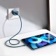Baseus Γρήγορος Φορτιστής Super Si 1C 20W με Καλώδιο USB-C σε Lightning 1m (Μπλε)