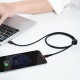 Baseus Καλώδιο Cafule USB-C σε Lightning 18W 1m (Μαύρο/Κόκκινο)