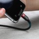 Baseus Καλώδιο Cafule USB-C σε Lightning 18W 1m (Μαύρο/Κόκκινο)