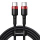 Καλώδιο Baseus USB-C σε USB-C Cafule PD2.0 100W για Γρήγορη Φόρτιση (20V/5A) 2m (Μαύρο/Κόκκινο) Καλώδιο Baseus USB-C σε USB-C Cafule PD2.0 100W για Γρήγορη Φόρτιση (20V/5A) 2m (Μαύρο/Κόκκινο)