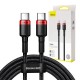 Καλώδιο Baseus USB-C σε USB-C Cafule PD2.0 100W για Γρήγορη Φόρτιση (20V/5A) 2m (Μαύρο/Κόκκινο) Καλώδιο Baseus USB-C σε USB-C Cafule PD2.0 100W για Γρήγορη Φόρτιση (20V/5A) 2m (Μαύρο/Κόκκινο)
