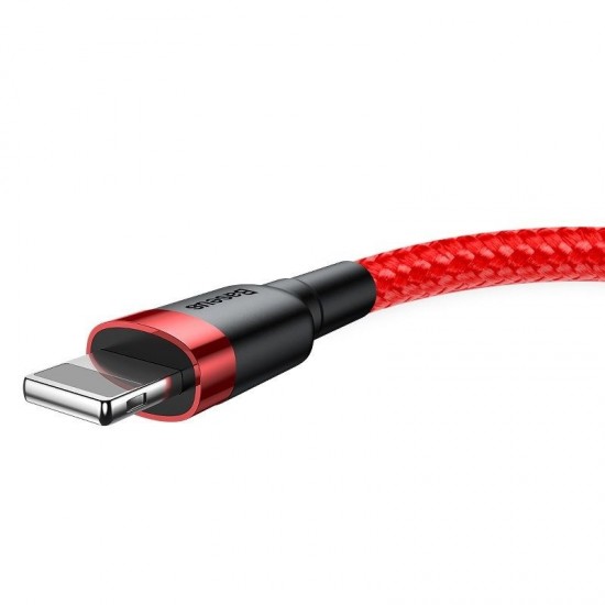 Καλώδιο Baseus Cafule Cable USB Lightning 2.4A 1m (Μαύρο/Κόκκινο) Καλώδιο Baseus Cafule Cable USB Lightning 2.4A 1m (Μαύρο/Κόκκινο)