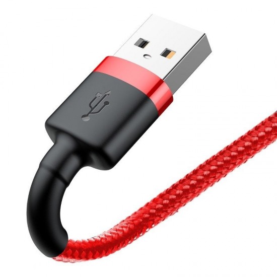 Καλώδιο Baseus Cafule Cable USB Lightning 2.4A 1m (Μαύρο/Κόκκινο) Καλώδιο Baseus Cafule Cable USB Lightning 2.4A 1m (Μαύρο/Κόκκινο)