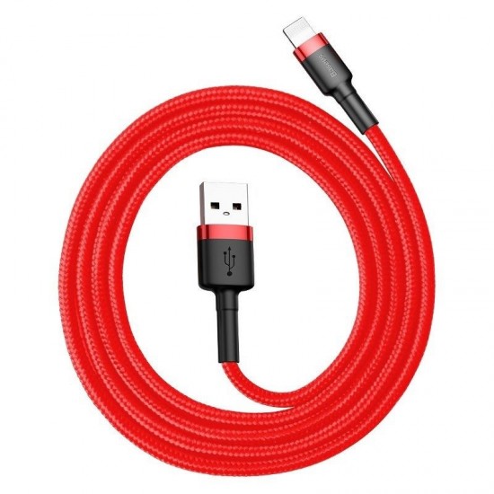 Καλώδιο Baseus Cafule Cable USB Lightning 2.4A 1m (Μαύρο/Κόκκινο) Καλώδιο Baseus Cafule Cable USB Lightning 2.4A 1m (Μαύρο/Κόκκινο)