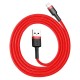 Καλώδιο Baseus Cafule Cable USB Lightning 2.4A 1m (Μαύρο/Κόκκινο) Καλώδιο Baseus Cafule Cable USB Lightning 2.4A 1m (Μαύρο/Κόκκινο)