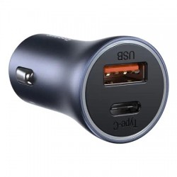 Φορτιστής Αυτοκινήτου Baseus Golden Contactor Pro, USB + USB-C, QC4.0+, PD, SCP, 40W (Γκρι)