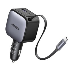 Φορτιστής Αυτοκινήτου Car Charger UGREEN EC602 60W 3A 1 x USB-A - 1 x USB-C with USB-C Cable Grey ID: 365987