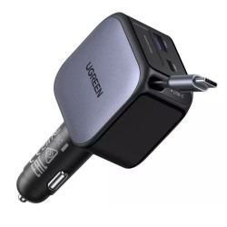 Φορτιστής Αυτοκινήτου Car Charger UGREEN EC603 90W 6.1A 1 x USB-A - 1 x USB-C with USB-C Cable Grey