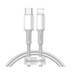 Καλώδιο Baseus USB-C σε Lightning 20W PD 1m White CATLGD-02