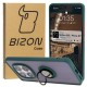 Θήκη Σιλικόνης Bizon Case Hybrid Ring for Xiaomi Redmi Note 14 Pro 5G / Poco X7 smoky with a dark green frame Θήκη Σιλικόνης Bizon Case Hybrid Ring for Xiaomi Redmi Note 14 Pro 5G / Poco X7 smoky with a dark green frame