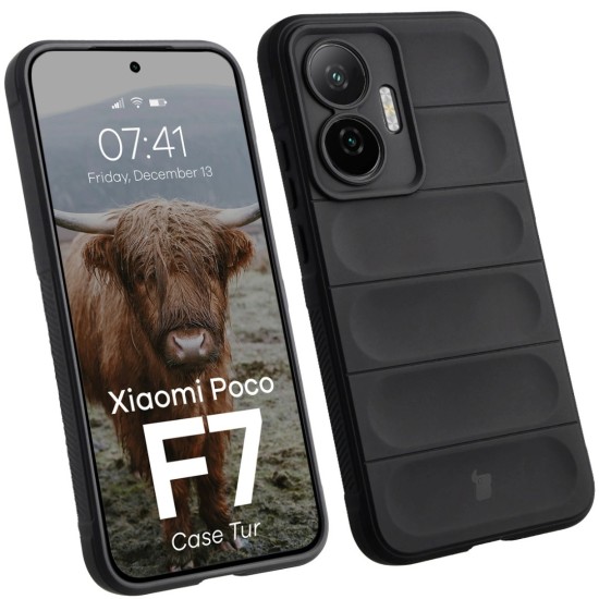 Θήκη Σιλικόνης Bizon Case Tur Xiaomi Poco F7 black