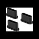 Προστατευτικά Καλύμματα Θύρας USB-C Bizon Dust Plug for Type C Port Devices black [3 PACK]