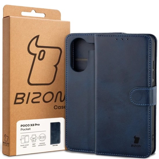 Θήκη Βιβλίο Bizon Case Pocket Xiaomi Poco X8 Pro Navy Blue Θήκη Βιβλίο Bizon Case Pocket Xiaomi Poco X8 Pro Navy Blue