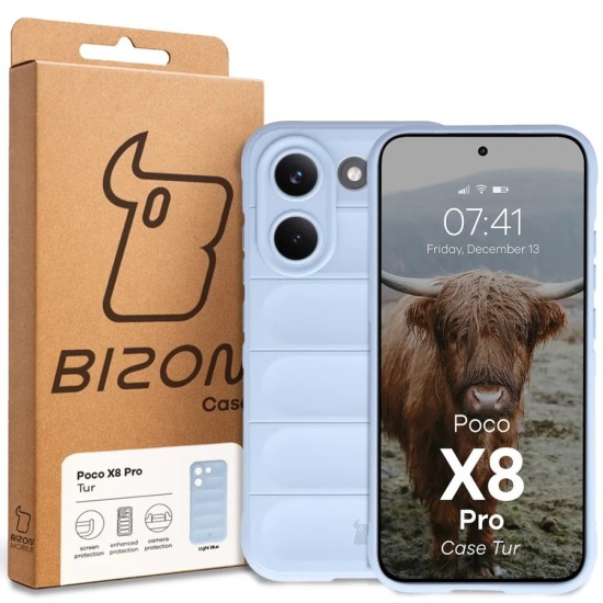 Θήκη Σιλικόνης Bizon Case Tur Xiaomi POCO X8 Pro light blue Θήκη Σιλικόνης Bizon Case Tur Xiaomi POCO X8 Pro light blue