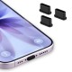 Προστατευτικά Καλύμματα Θύρας USB-C Bizon Dust Plug for Type C Port Devices black [3 PACK]