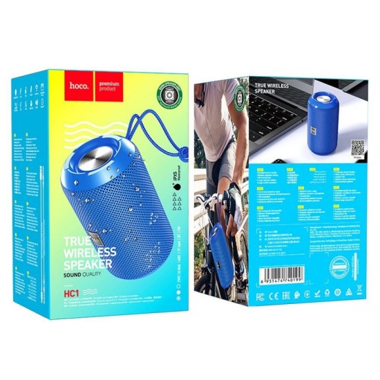 Ασύρματο Ηχείο Bluetooth Speaker Hoco HC1 5W TWS Waterproof Blue