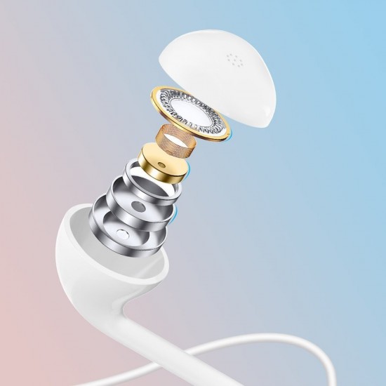 Ακουστικά Dudao Lateral Earphones Earbuds Headphones with Remote Control white (X10S white)