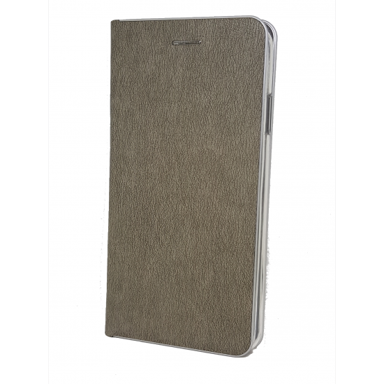 Θήκη Βιβλίο Forcell Luna iPhone XS Max Book Case Silver