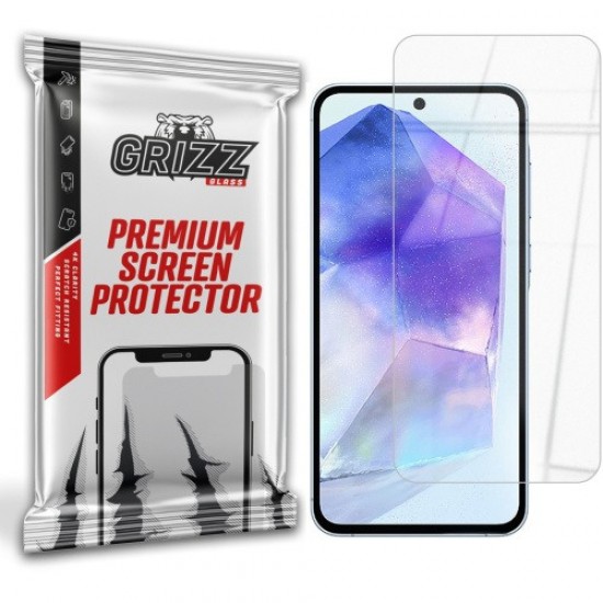 Υβριδικό Γυαλί Προστασίας Grizz Hybrid Glass For Samsung Galaxy A55 Υβριδικό Γυαλί Προστασίας Grizz Hybrid Glass For Samsung Galaxy A55