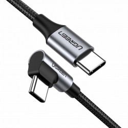 Καλώδιο Ugreen Elbow cable USB-C to USB-C QC 3.0 PD 3A 60W 1m (Black)
