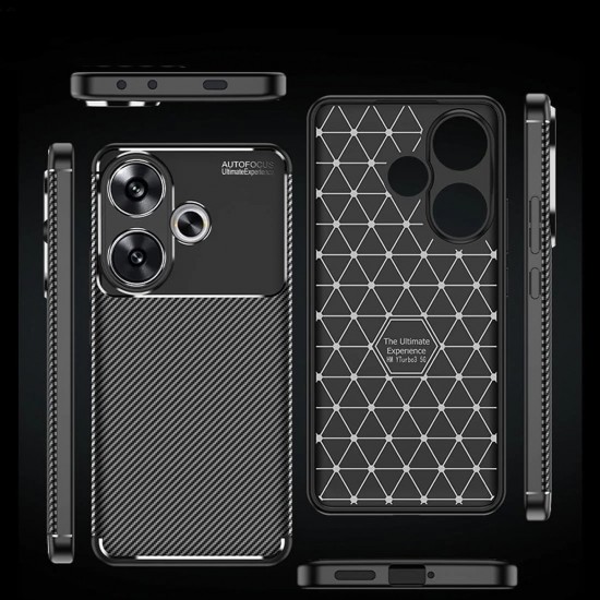 Θήκη Σιλικόνης Techsuit - CarbonFiber - Xiaomi Redmi Note 10 4G / Note 10S / Poco M5s Black Θήκη Σιλικόνης Techsuit - CarbonFiber - Xiaomi Redmi Note 10 4G / Note 10S / Poco M5s Black