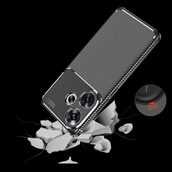 Θήκη Σιλικόνης Techsuit - CarbonFiber - Xiaomi Redmi Note 10 4G / Note 10S / Poco M5s Black Θήκη Σιλικόνης Techsuit - CarbonFiber - Xiaomi Redmi Note 10 4G / Note 10S / Poco M5s Black