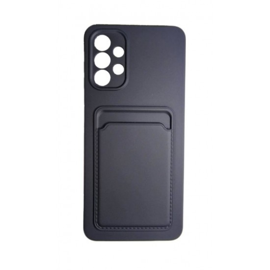 Θήκη Σιλικόνης Card Case Silicone Wallet Wallet with Card Slot Documents for Samsung Galaxy A13 5G Black Θήκη Σιλικόνης Card Case Silicone Wallet Wallet with Card Slot Documents for Samsung Galaxy A13 5G Black