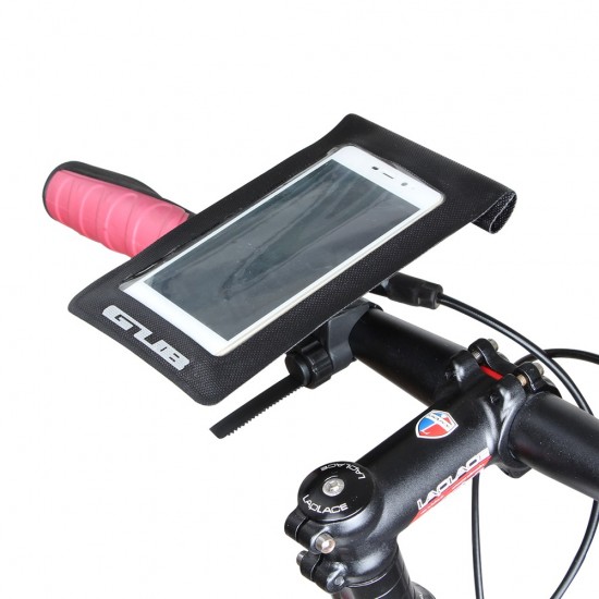 Αδιάβροχη Θήκη - Βάση Στήριξης Μηχανής GUB 919 bike phone touch screen bag 6 inch Orange