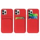 Θήκη Σιλικόνης Card Case Silicone Wallet Wallet with Card Slot Documents for Samsung Galaxy A13 5G pink