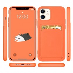 Θήκη Σιλικόνης Card Case Silicone Wallet Wallet with Card Slot Documents for Samsung Galaxy A13 5G Black