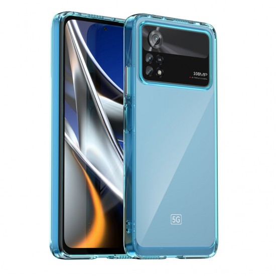 Θήκη Σιλικόνης Outer Space Case for Xiaomi Poco X4 Pro 5G cover with a flexible frame black