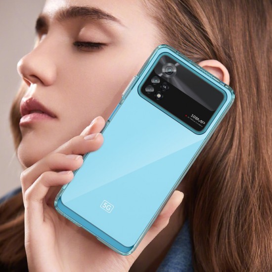 Θήκη Σιλικόνης Outer Space Case for Xiaomi Poco X4 Pro 5G cover with a flexible frame black
