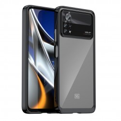 Θήκη Σιλικόνης Outer Space Case for Xiaomi Poco X4 Pro 5G cover with a flexible frame black