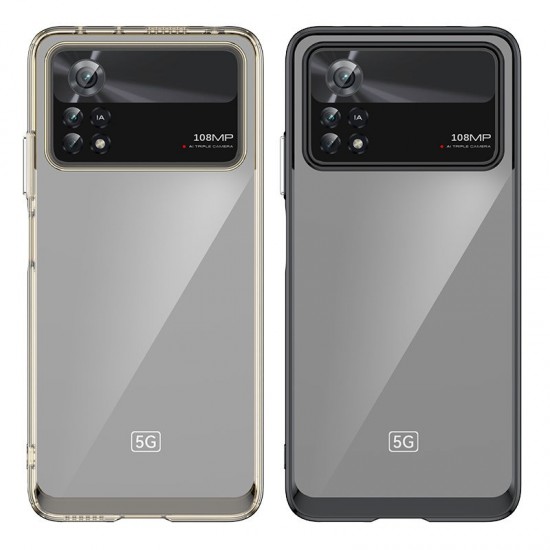Θήκη Σιλικόνης Outer Space Case for Xiaomi Poco X4 Pro 5G cover with a flexible frame black