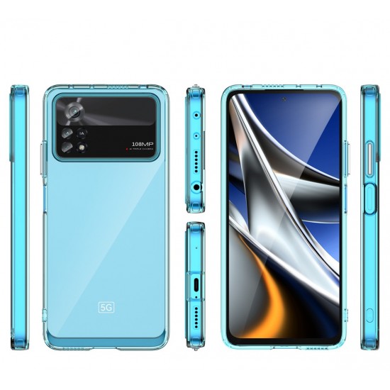 Θήκη Σιλικόνης Outer Space Case for Xiaomi Poco X4 Pro 5G cover with a flexible frame black