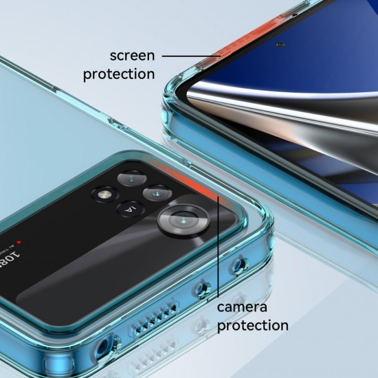 Θήκη Σιλικόνης Outer Space Case for Xiaomi Poco X4 Pro 5G cover with a flexible frame black