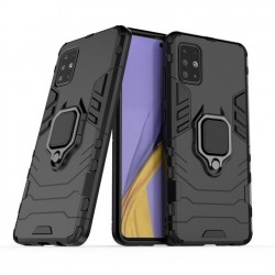 Θήκη Σιλικόνης Ring Armor Case Kickstand Tough Rugged Cover For Samsung Galaxy A71 black