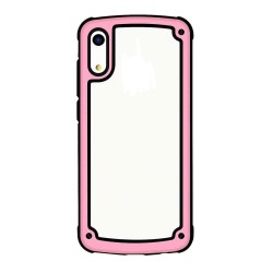 Θήκη Σιλικόνης Solid Frame Case with TPU Bumper Huawei Y6 / Y6 Pro 2019 pink