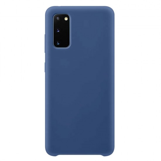 Θήκη Σιλικόνης Silicone Case Soft Flexible Rubber Cover For Samsung Galaxy S20 Blue