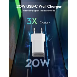 Φορτιστής RavPower RP-PC1055 20W GaN PD Alb Φορτιστής RavPower RP-PC1055 20W GaN PD Alb