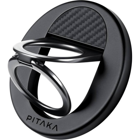 Δαχτυλίδι Στήριξης PITAKA MagEZ Grip 3 MagSafe Ring Holder & Stand Black Δαχτυλίδι Στήριξης PITAKA MagEZ Grip 3 MagSafe Ring Holder & Stand Black