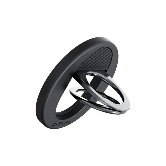 Δαχτυλίδι Στήριξης PITAKA MagEZ Grip 3 MagSafe Ring Holder & Stand Black Δαχτυλίδι Στήριξης PITAKA MagEZ Grip 3 MagSafe Ring Holder & Stand Black