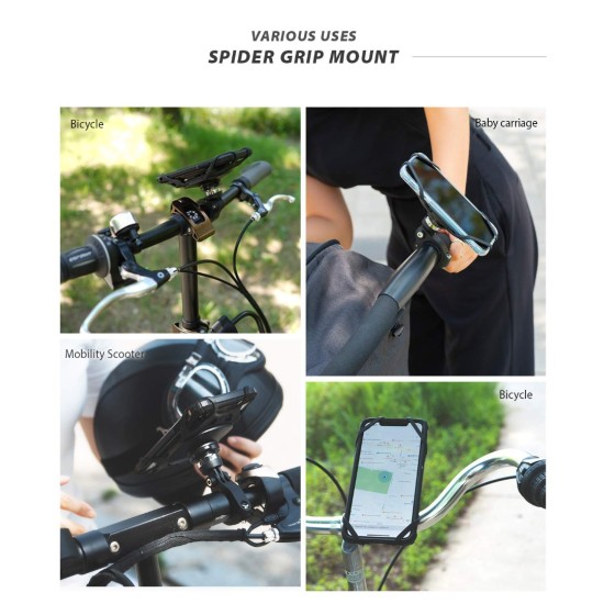 Βάση Στήριξης Μηχανής Ringke Spider Grip Mount Black (CS48621RS)
