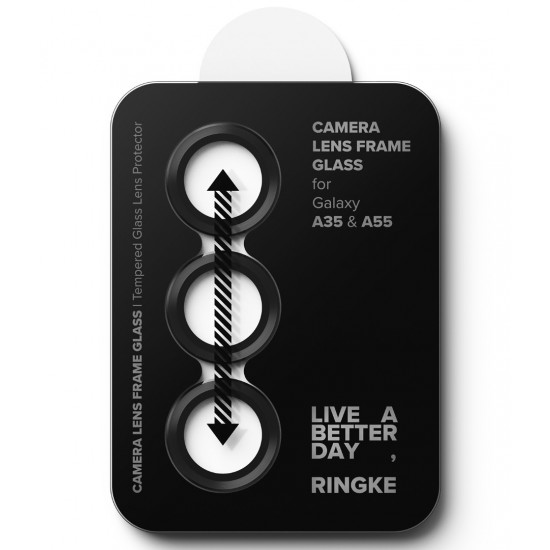 Γυαλί Προστασίας Κάμερας Ringke Camera Lens Frame Glass for Samsung Galaxy A55 / A35 5G (CLF1G821) Black Γυαλί Προστασίας Κάμερας Ringke Camera Lens Frame Glass for Samsung Galaxy A55 / A35 5G (CLF1G821) Black