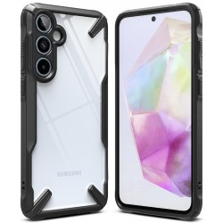 Θήκη Σιλικόνης Ringke Fusion X durable PC Case with TPU Bumper for Samsung Galaxy A35 black (FX808E55)