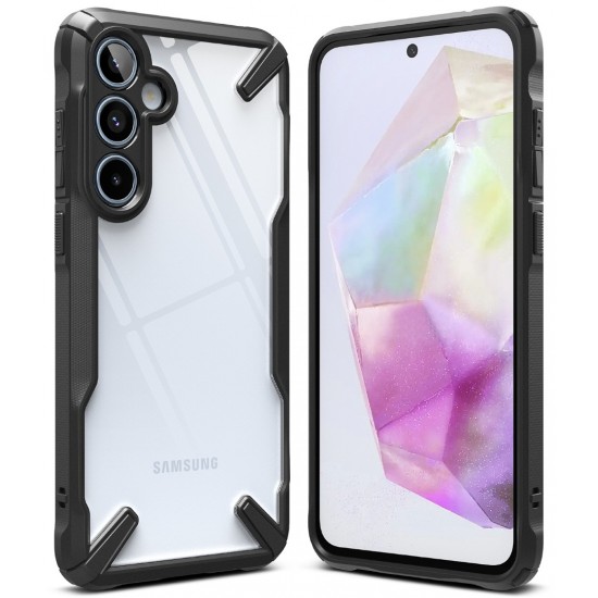 Θήκη Σιλικόνης Ringke Fusion X durable PC Case with TPU Bumper for Samsung Galaxy A35 black (FX808E55) Θήκη Σιλικόνης Ringke Fusion X durable PC Case with TPU Bumper for Samsung Galaxy A35 black (FX808E55)