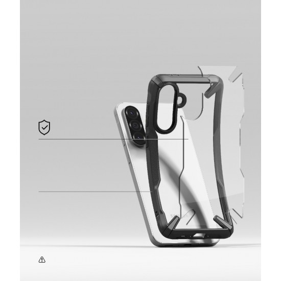 Θήκη Σιλικόνης Ringke Fusion X durable PC Case with TPU Bumper for Samsung Galaxy Galaxy A36 / A56 5G black (FX1042R55)
