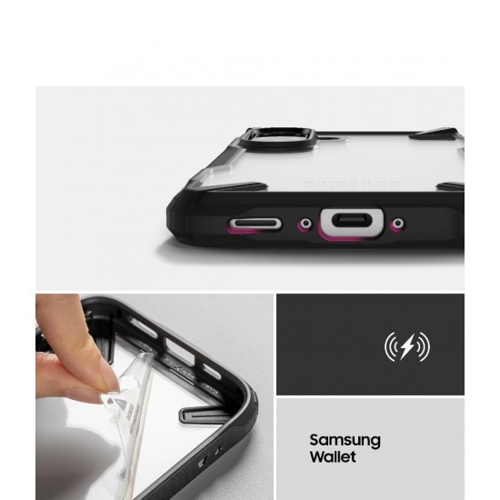Θήκη Σιλικόνης Ringke Fusion X durable PC Case with TPU Bumper for Samsung Galaxy Galaxy A36 / A56 5G black (FX1042R55)